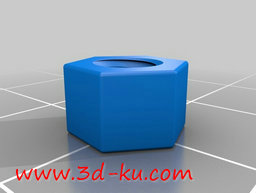 3D打印模型螺母和螺栓紧固件的图片