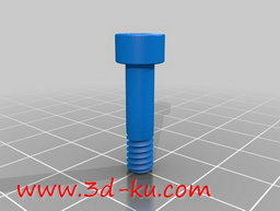 3D打印模型螺母和螺栓紧固件的图片