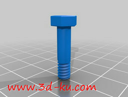 3D打印模型螺母和螺栓紧固件的图片