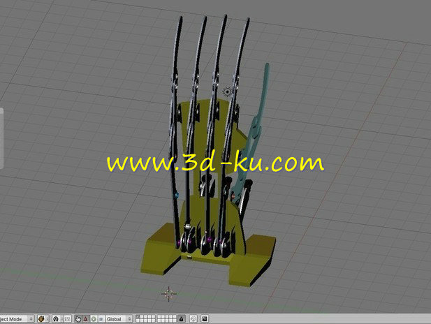带有手指关节的机器人模型的图片1