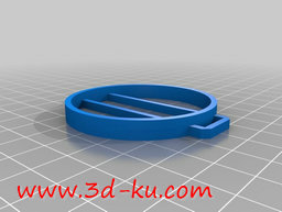 3D打印模型49毫米直径镜头盖座的图片