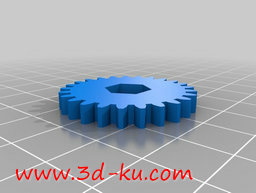 3D打印模型Printrbot JR床矫直机齿轮的图片
