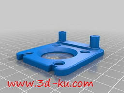3D打印模型皮带传动轴承组件的图片