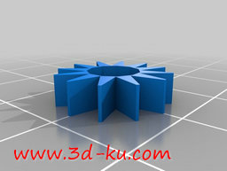 3D打印模型小小的球链齿轮的图片