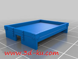 3D打印模型木板敞车车体的图片