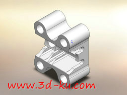 3D打印模型草坪割草机的重型电缆夹的图片
