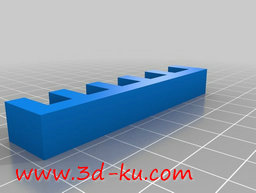 3D打印模型插槽的宽度测量夹具的图片