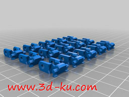 3D打印模型一个时钟与周围的微小的图片