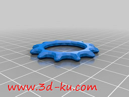 3D打印模型一个时钟与周围的微小的图片