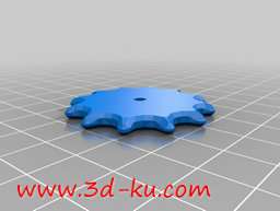 3D打印模型一个时钟与周围的微小的图片