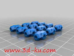 3D打印模型多面接头工具转换器的图片
