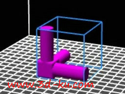 3D打印模型三角连接器，放在墙角的图片