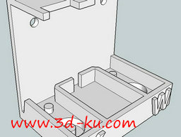 3D打印模型电动牙刷架子与充电器的图片