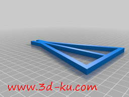 3D打印模型简单的三角阀芯的图片