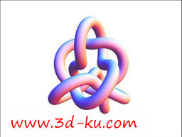 3D打印模型纠缠在一起的管道的图片