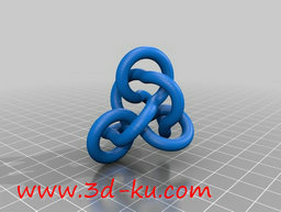 3D打印模型纠缠在一起的管道的图片