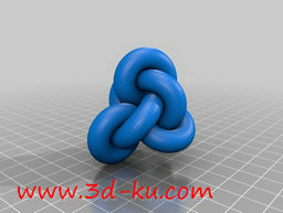 3D打印模型纠缠在一起的管道的图片