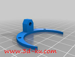 3D打印模型半月风扇支架的图片