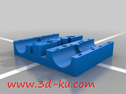 3D打印模型X向的GT2传送带和激光陀螺轴承的图片