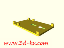 3D打印模型悬钩安装板2的图片