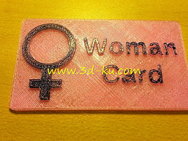 女性卡片模型的图片1