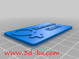 3D打印模型女性卡片的图片