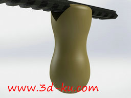 3D打印模型小型皮卡汀尼握把（不支持）的图片