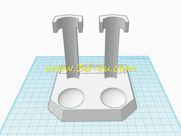 双烟管架模型的图片1