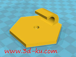 3D打印模型墙壁挂钩的图片