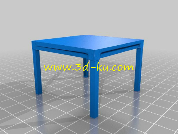 全套的厨柜桌椅家具模型的图片1
