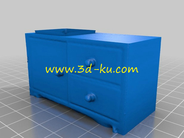 全套的厨柜桌椅家具模型的图片2