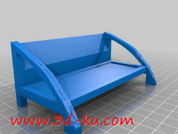 3D打印模型全套的厨柜桌椅家具的图片