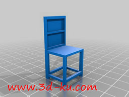 3D打印模型全套的厨柜桌椅家具的图片