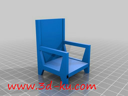 3D打印模型全套的厨柜桌椅家具的图片