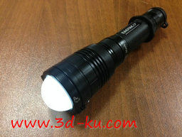 3D打印模型半圆形手电筒扩散器的图片
