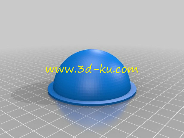 半圆形手电筒扩散器模型的图片2