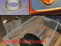 3D打印模型盒子管架的图片