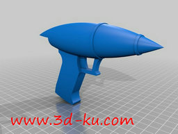 3D打印模型尖头激光枪的图片