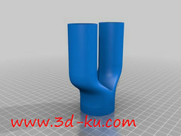 3D打印模型有两个通风筒的风扇的图片