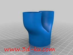 3D打印模型有两个通风筒的风扇的图片