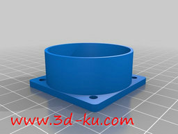 3D打印模型有两个通风筒的风扇的图片