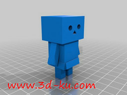 3D打印模型可爱的纸壳机器人的图片