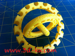 3D打印模型旋转双球轴承的图片