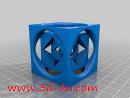 3D打印模型外圆内方的盒子的图片