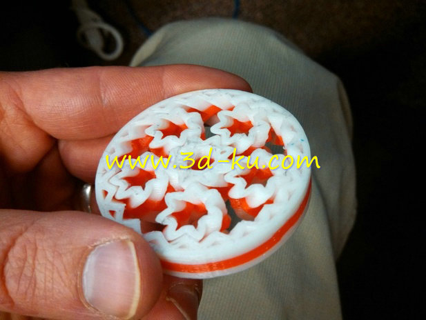 开心六角花轮模型的图片1