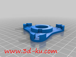 3D打印模型三足缠绕卷线轴的图片
