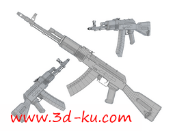 3D打印模型AK-47的图片