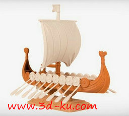 3D打印模型Drakkar帆船的图片
