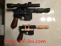 3D打印模型汉·索罗的DL-44改装部件（2）的图片