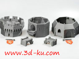 3D打印模型城堡的图片